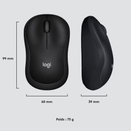 Logitech M220 Silent Ratón Inalámbrico USB 2.4GHz Óptico 1000 dpi 18 Meses Batería Charcoal Compatible con Windows Mac