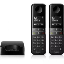 Teléfono Inalámbrico Philips D4702B/34 Duo 1,8" DECT (2 pcs)