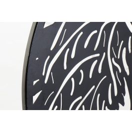 DKD Home Decor Decoración Pared Cuadro Metálico Diseño Árbol Cottage Negro 40x40 cm (Set 2 Unidades)
