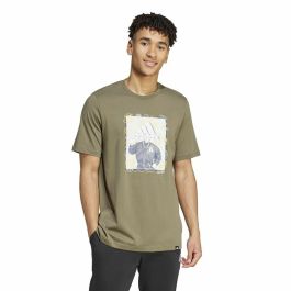Camiseta de Manga Corta Hombre Adidas Doodle Graphic Verde