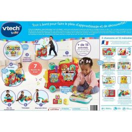 VTech Baby Maxiloco Mon Trotti Tren 7 en 1: Andador Infantil, Tabla de Actividades Desmontable, Juego de Construcción, 12-36 Meses