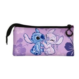 Karactermania Estuche Portatodo Triple Lilo y Stitch Fan 2.0 Lila Poliéster 11x23x7 cm