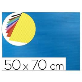 Goma Eva Ondulada Liderpapel 50x70 cm 2,2 mm De Espesor Azul Claro 10 unidades