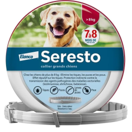 Seresto Collar Antiparasitario para Perros Grandes - Protección contra Pulgas y Garrapatas por 7-8 Meses Precio: 59.50000034. SKU: B1E47XZR4E
