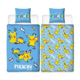 Pokemon POK3760167658144 Juego de Cama Pikachu Microfibra - Funda Nórdica 140x200 cm + Funda Almohada 63x63 cm