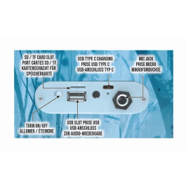 Lexibook Altavoz Portatil Bluetooth con Microfono Frozen Disney con Efectos de Luz y Karaoke