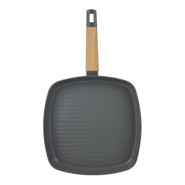 Sarten asador de aluminio prensado ind earth grey 28 x 28 cm Sarten asador de aluminio prensado ind earth grey 28 x 28 cm