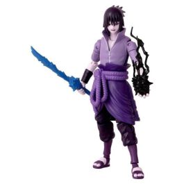 Bandai Anime Heroes Naruto Shippuden Figura de Acción 17 cm Sasuke Uchiha Rinnegan/Mangekyo Sharingan, Ideal para Niños 4+ años