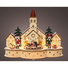 Lumineo Escena de Cascanueces Navideños con Movimiento y Música, 9 LEDs Blanco Cálido, Madera Contrachapada, 30x14x24.5cm Precio: 33.88999944. SKU: B1DKAEQXEN