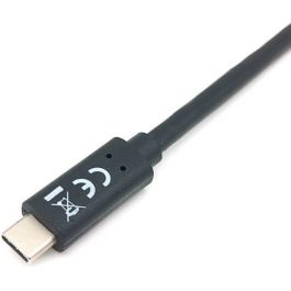EQUIP Cable USB-A 3.2 a USB-C 128344, St/St, 2.00m, 3A/20V, Negro