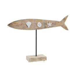 DKD Home Decor Figura Decorativa Pez Atlántico Madera Mango Aluminio Marrón Blanco Negro 9 x 38 x 54 cm Precio: 14.49999991. SKU: B1CT2DPDTZ