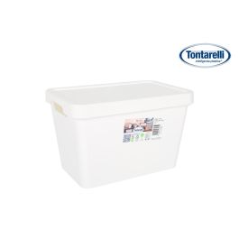 Inde Caja Almacenaje 6.4L C/Tapa Maya Blanca 28 x 18 x 17.7 cm (12 Unidades) Precio: 31.50000018. SKU: B18R9X82R3
