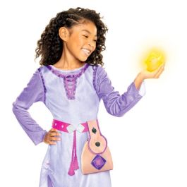JAKKS PACIFIC Disney Wish Star Luminoso Sonoro Blandito con Mochila y Gafas - Película Animada Asha
