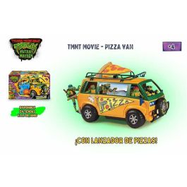 Vehiculo pizza van tortugas ninja. la furgoneta! espacio para 4 tortugas. aprieta la piza y lanzala!38x20 cm