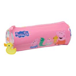 Safta Portatodo redondo Peppa Pig Baby Pig 20x7x7cm, estuche escolar para niños de 3 años+