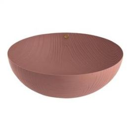 Alessi PU06/21 BR VENEER CUENCO RESINA MARRON 21cm - Bol en forma de copa diseño Patricia Urquiola, acero inoxidable 18/10, decoración relieve Precio: 43.49999973. SKU: B1ESL9JXDV