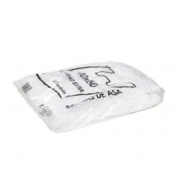 Blanca Bolsa Camiseta Reciclada 70% Plástico Blanca 48x60 cm Apta Legislación Bolsas 2021