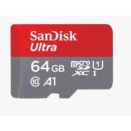 SanDisk Tarjeta de Memoria microSDXC Ultra 64GB Clase 10 U1 A1 140MB/s SDSQUAB-064G-GN6MA con Adaptador Precio: 17.5000001. SKU: S55159954