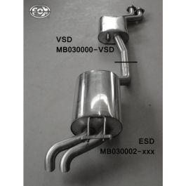 Fox Tubo Escape Mb040002-722 FXMB040002-722 Homologado Alto Rendimiento