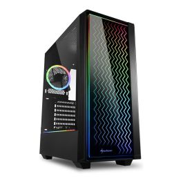 SHARKOON LIT 200 Caja Midi-Tower PC Negra con Iluminación RGB Azul, Verde, Rojo ATX, micro ATX, Mini-ITX Precio: 105.50000043. SKU: S5602996