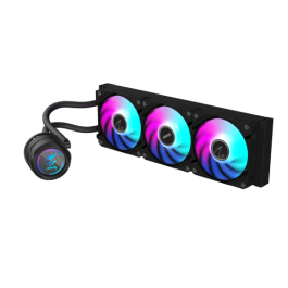 GIGABYTE Refrigeración Líquida AIO AORUS WATERFORCE II 360 CPU - 3 Ventiladores ARGB 120mm, Compatibilidad Intel LGA 1700 y AMD AM5