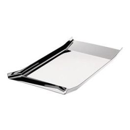 Alessi 90068 Bandeja Rectangular de Acero Inoxidable 18/10, Diseño por Enzo Mari