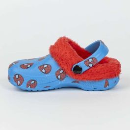 Cerdá Zapatillas de casa tipo zueco de borreguillo Spiderman, cálidas y cómodas, color azul, para niños Tallas 26-27 Cerdá Zapatillas de casa tipo zueco de borreguillo Spiderman, cálidas y cómodas, color azul, para niños Tallas 26-27