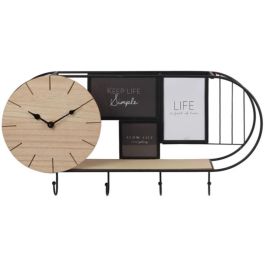 DKD Home Decor Estantería de Pared Urban Metal y Madera Negro Marrón 52 x 10 x 26 cm Pack 4 Unidades Precio: 56.10528. SKU: B1FMRJ3YBV