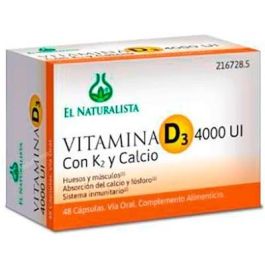 El Naturalista Vitamina D3 4000 UI K2 Calcio 48 Cápsulas Precio: 17.5000001. SKU: B1JPWYBPCQ