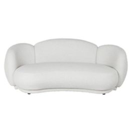 DKD Home Decor Sofá Moderno Blanco 195x103x74 cm Poliéster Nube Altura Asiento 39cm