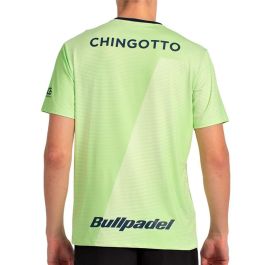 Camiseta de Manga Corta Hombre Bullpadel Chingotto 25I 059 Verde limón Pádel