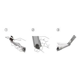 Cúter Olfa 18 X 0,5 MM Negro Rojo 18 mm