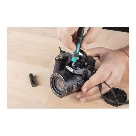 Wolfcraft Mini Atornillador de Bolsillo Tipo Bolígrafo con 4 Puntas Dobles Reversibles para Reparaciones Pequeñas