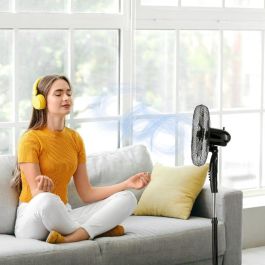 AVANT VENTILADOR DE PIE BLACK EDITION, 16", 45W, 40CM, BASE RED - AVANT