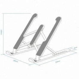 Aisens Soporte Ajustable para Tablet y Portátil, Plegable y Compacto, 7 Alturas, Aleación de Aluminio, 20 kg de Carga Aisens Soporte Ajustable para Tablet y Portátil, Plegable y Compacto, 7 Alturas, Aleación de Aluminio, 20 kg de Carga