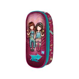 Estuche Escolar Gorjuss Fireworks Granate (10 x 23 x 6 cm)