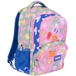 Milan Mochila Escolar 25L Serie Green & Grow, 4 Cremalleras, Compartimento Protector Portátil, Diseño Botánico Rosa Verde Precio: 32.49999984. SKU: B1E7XHMNLW