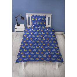 Pokemon AAART15020 - Juego de Cama Microfibra Pikachu y Starter 1G V - 1 Funda Nórdica 140x200 cm + 1 Funda Almohada 63x63 cm