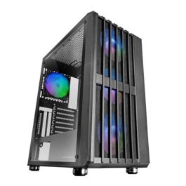 Mars Gaming MC-VAULT Caja Ordenador Semitorre ATX 4 Ventiladores ARGB Ventana Cristal Templado Frontal Mesh