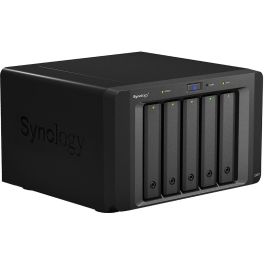 Synology DX517 Expansión de Volumen de 5 Bahías para Synology NAS, Compatible con Discos HDD y SSD de 2.5/3.5 Pulgadas