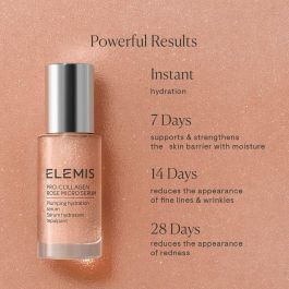 Elemis PRO-COLLAGEN Rose Micro Serum con Microperlas de Rosa Inglesa Orgánica. Sérum Antiedad, Reafirmante e Hidratante 72h. Piel Radiante 30 ml Elemis PRO-COLLAGEN Rose Micro Serum con Microperlas de Rosa Inglesa Orgánica. Sérum Antiedad, Reafirmante e Hidratante 72h. Piel Radiante 30 ml