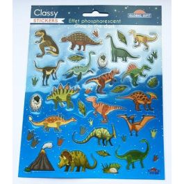 Stickers Grupo Global Gift Bolsa 1H Classy Dinosaurios Brillo En La Oscuridad Precio: 2.50000036. SKU: B19YCWCGMZ