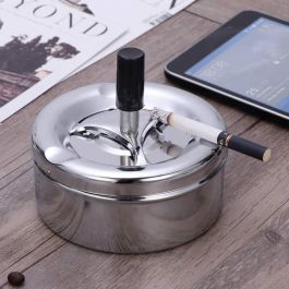 Confortime Cenicero Acero Push 11 cm (24 Unidades)