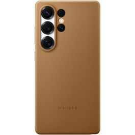 Samsung EF-VS938 Funda Kindsuit para Galaxy S25 Ultra, Protección Anticaída y Rayones, Imitación Piel, Color Camel