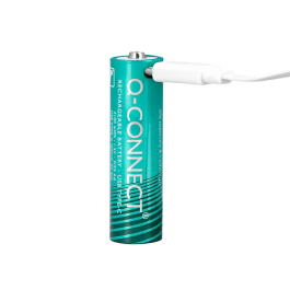 Q-connect Pilas AAA Recargables por USB-C Blister de 4 Unidades