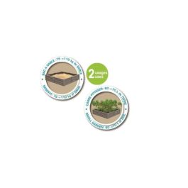 Arenero con 2 usos, usa la arena para jugar o para cultivar. capacidad 60-70 litros. 77x76x17 cm Arenero con 2 usos, usa la arena para jugar o para cultivar. capacidad 60-70 litros. 77x76x17 cm