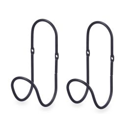 Set 2 Perchas Aro Negro Giftdecor 6x15.5x7 cm Metal (6 Unidades) Set 2 Perchas Aro Negro Giftdecor 6x15.5x7 cm Metal (6 Unidades)
