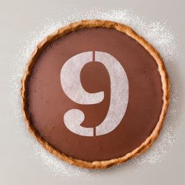 Algon Plantilla Tarta Cumpleaños N-9 Grande 25 cm (36 Unidades)