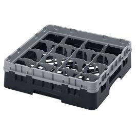 CAMBRO - 16S318-110 - Cesta de lavado 16 comp. 1 altura - 10,9 cm Ø máx. - alt. máx. 9,4 cm - 50 x 50 x 14,3 cm - Negro Precio: 44.89000054. SKU: B1A6XY3QQ3