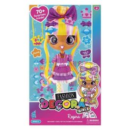 Toy Partner Muñeca Decora Fashion 28 cm con Más de 70 Sorpresas y Pegatinas con Relieve - Modelos Surtidos